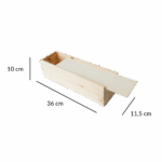 1-vaks luxe wijnkist met schuifdeksel - Afbeelding 4