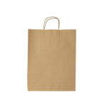 Papieren tasjes gedraaid handvat kraft 240x310x120