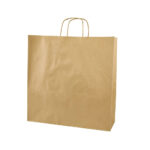 Papieren tasjes gedraaid handvat kraft 280x270x160