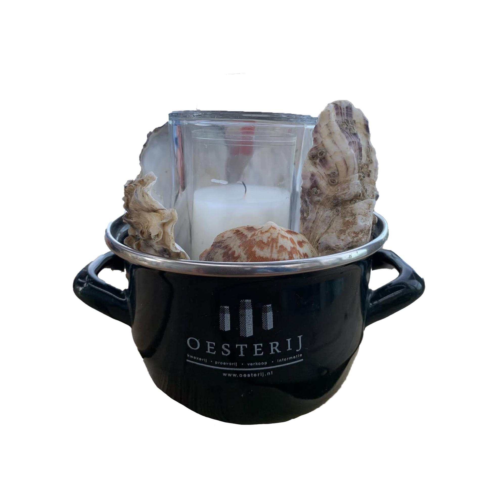 Mosselpan05kg-bedrukt-met-eigen-logo-mosselpanbedrukken-zwart-1 Mosselpan met eigen bedrukking 0,5KG (12cm) - Afbeelding 1